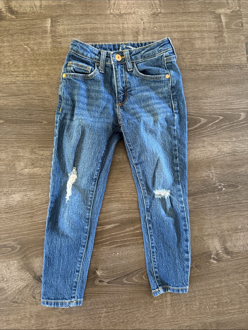 Classic Distressed Blue kids Jeans